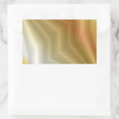 Goudmetalen textuur rechthoekige sticker (Tas)