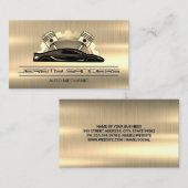 goudmetallisch | Auto Repair Services Visitekaartje (Voorkant / Achterkant)