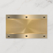 goudmetallisch | klinknagels visitekaartje (Achterkant)