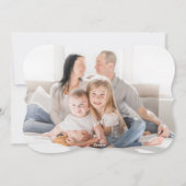 Goudmetallische smaakjes feestdagenkaart (Achterkant)