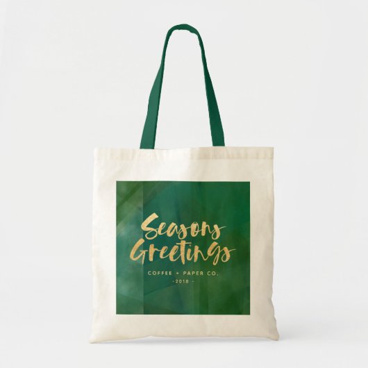 Goudmetallische smaakjes tote bag (Voorkant)