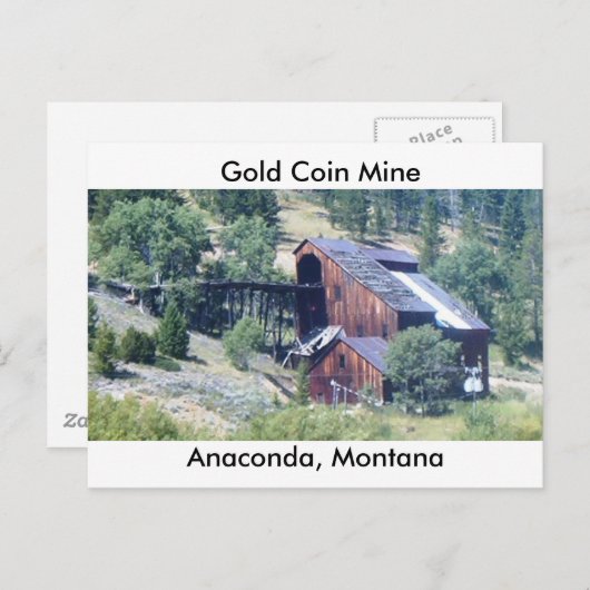 goudmijn briefkaart (Voorkant / Achterkant)