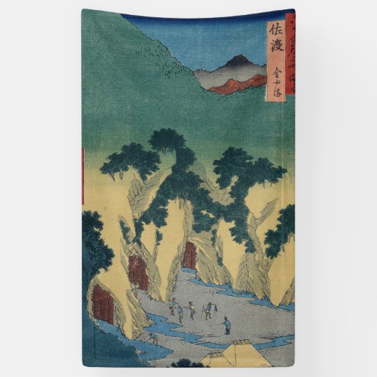 Goudmijn in de provincie Sado Spandoek (Verticaal)