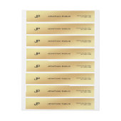 Goudmoderne elegante geavanceerde Glam Plain Top (Vel)