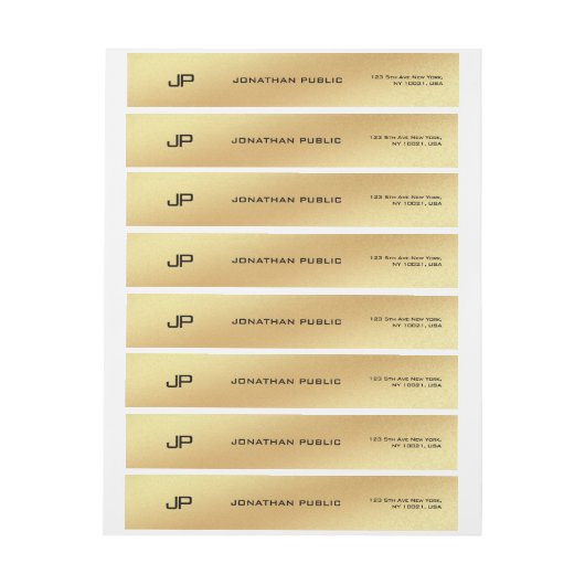 Goudmoderne elegante geavanceerde Glam Plain Top (Vel)