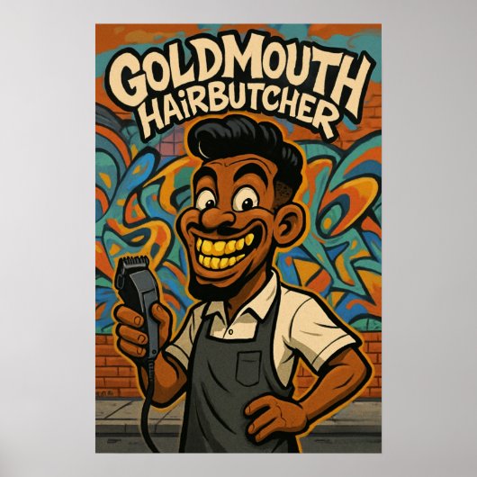 Goudmond Haar Slager Poster (Voorkant)