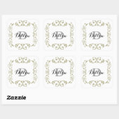 Goudmonogram Stickers (Vel)