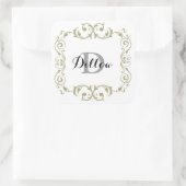 Goudmonogram Stickers (Tas)