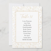 Goudmonsterblad Tafelnummerkaart Kaart (Voorkant)