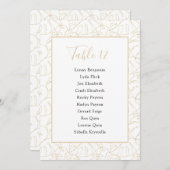 Goudmonsterblad Tafelnummerkaart Kaart (Voorkant / Achterkant)