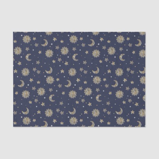 Goudmoons en sterren tissuepapier (Voorkant)