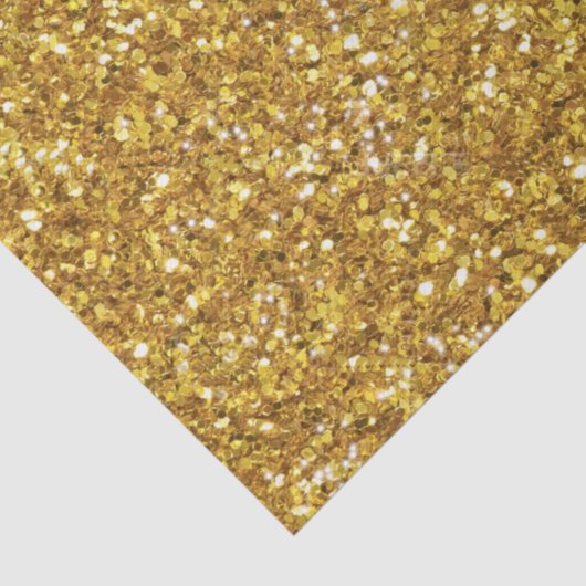 Goudmousserend glitterpatroon tissuepapier (Detail)