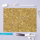 Goudmousserend glitterpatroon tissuepapier (Craft)