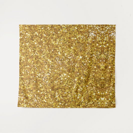 Goudmousserend glitterpatroon wandkleed (Voorkant (horizontaal))