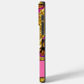 Goudmousserende glitter, oranje roze vlinder Case-Mate iPhone case (Achterkant / Links)