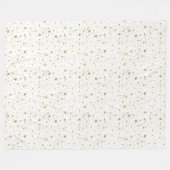 Goudmousserende sterren fleece deken (Voorkant (Horizontaal))