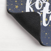 Goudmousserende sterren muismat (Hoek)