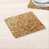 Goudmozaïek Kartonnen Onderzetters (Schuin)