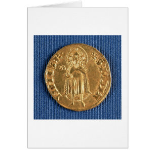 Goudmunt, met sint-janskruid uit de 16e eeuw