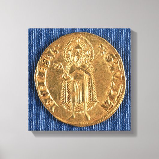 Goudmunt, met sint-janskruid uit de 16e eeuw canvas afdruk (Voorkant)