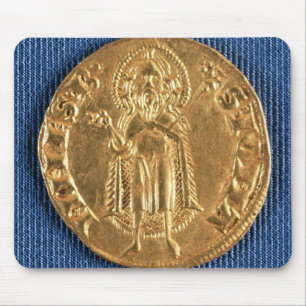 Goudmunt, met sint-janskruid uit de 16e eeuw muismat