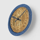 Goudmunt, met sint-janskruid uit de 16e eeuw ronde klok (Hoek)