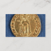 Goudmunt, met sint-janskruid uit de 16e eeuw visitekaartje (Achterkant)