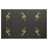 goudmuzieknoten stof (Yard (91,4 cm))