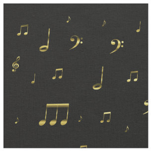 goudmuzieknoten stof