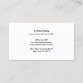 Goudnaaimachine - Tailor of naadloos zwart Visitekaartje (Achterkant)