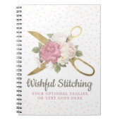 Goudnaaischaar en smakelijke Rozen Notitieboek (Voorkant)