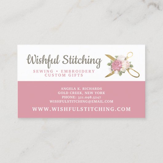 Goudnaaischaar en smakelijke Rozen Visitekaartje (Achterkant)