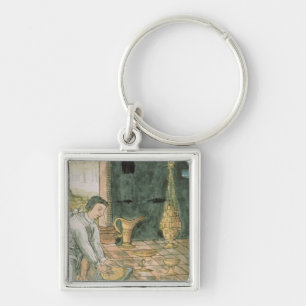 Goudobjecten in een Aztec-winkel Sleutelhanger