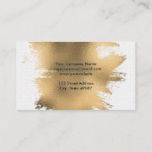 Goudolie geborsteld | Tile Patroon Visitekaartje (Achterkant)