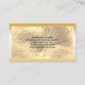 Goudolie geborsteld visitekaartje (Achterkant)