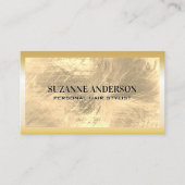 Goudolie geborsteld visitekaartje (Voorkant)