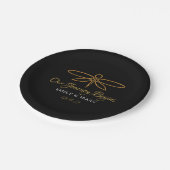  goudolieramp papieren bordje (Gekanteld)