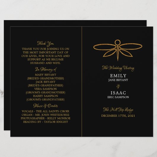 goudolieramp - programma (Voorkant / Achterkant)