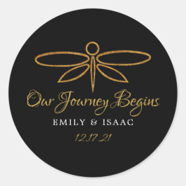  goudolieramp ronde sticker