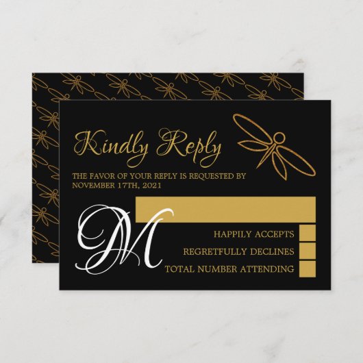 goudolieramp RSVP (Voorkant / Achterkant)