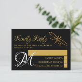  goudolieramp RSVP Kaartje (Staand voorkant)