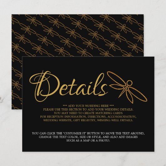 goudolierendetail informatiekaartje (Voorkant / Achterkant)