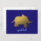 goudolifant briefkaart (Voorkant / Achterkant)