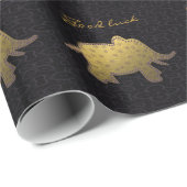 goudolifant - zwart cadeaupapier (Rol Hoek)