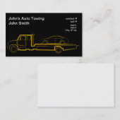 Goudomloopwrecker met sedan visitekaartje (Voorkant / Achterkant)
