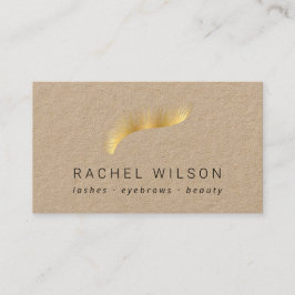 Goudoogas Rustic kraft makeup artiest lash Visitekaartje