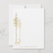 Goudoostelijke pijnboom Waaierrendiernoot C Notitiekaartje (Voorkant)