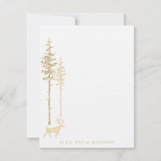 Goudoostelijke pijnboom Waaierrendiernoot C Notitiekaartje (Voorkant)