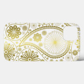 Goudpaisleurpatroon Case-Mate iPhone Case (Achterkant (horizontaal))