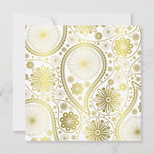 Goudpaisleypatroon (Achterkant)